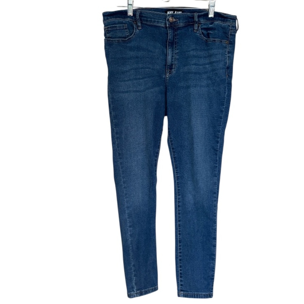 DKNY jeans Essex high rise Women's Blue Skinny denim 14 petite